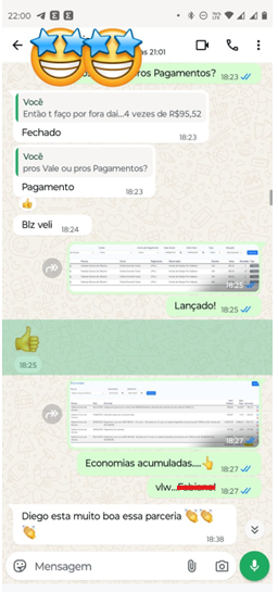 Conversa com cliente - ROI R$11.758,05